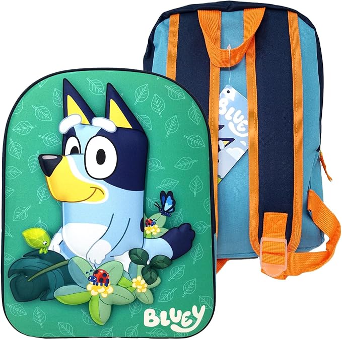 Bluey Leaves 3D Backpack 30cm - Ginga Toys