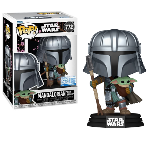 Funko Pop! Impressions Star Wars Mandalorian with Grogu Vinyl Figure Exclusive #772 - Ginga Toys