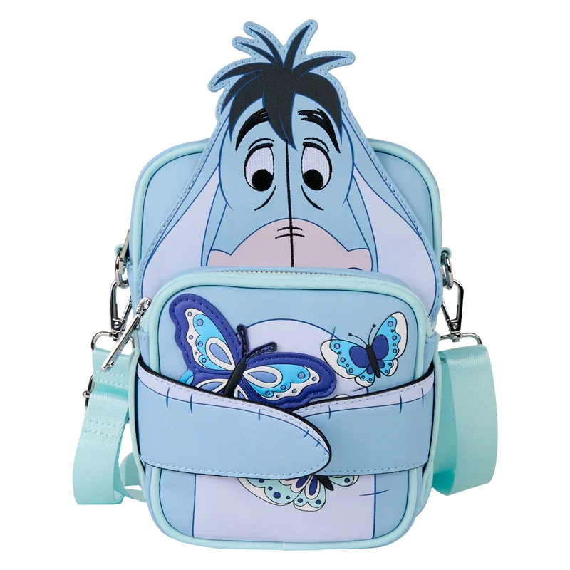Loungefly Disney Winnie The Pooh Floral Eeyore Crossbuddies® Cosplay Crossbody Bag With Coin Bag