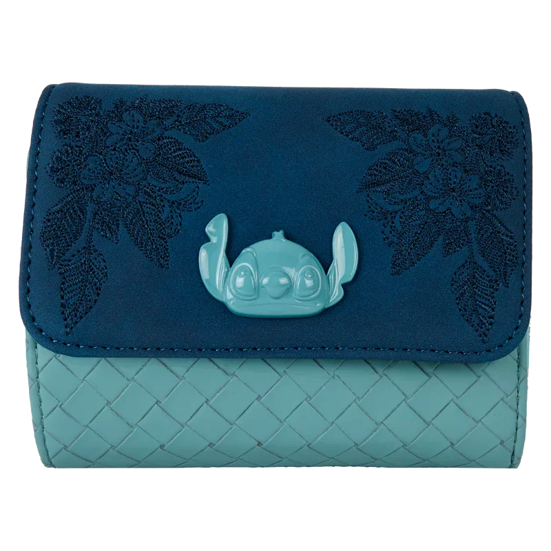 Loungefly Disney Stitch Embroidered Floral Wallet