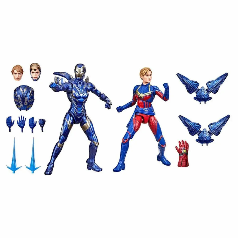 Avengers: Endgame Marvel Legends The Infinity Saga Captain Marvel & Rescue Exclusive Two-Pack - Ginga Toys