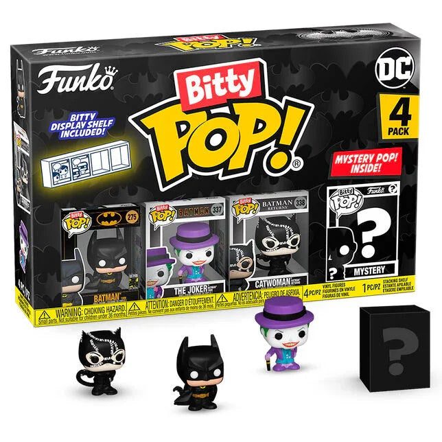Batman 85th Anniversary Bitty Pop! Batman Four-Pack - Ginga Toys