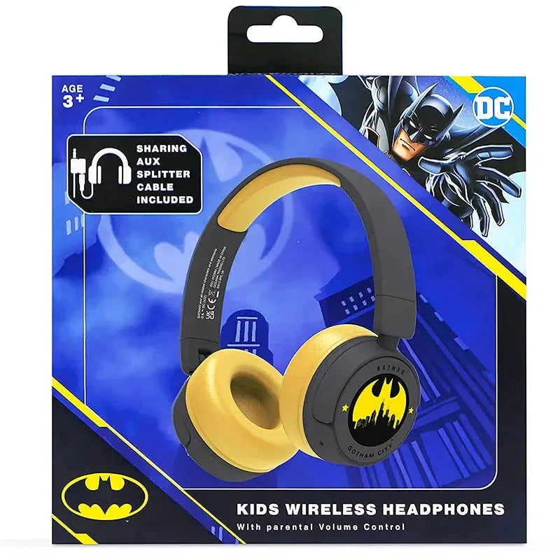 DC Comics Batman Kids Wireless Headphone - Grey - Ginga Toys