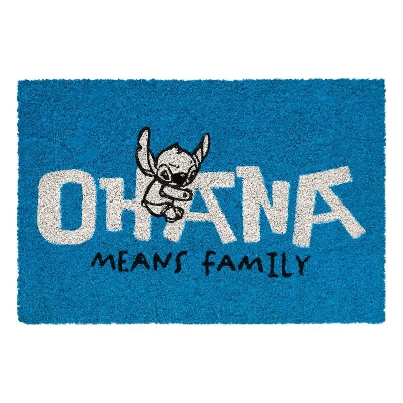 Disney Lilo & Stitch Ohana Blue Doormat - Ginga Toys