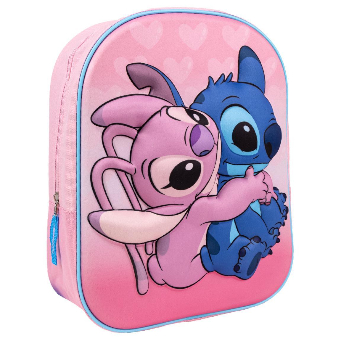 Disney Stitch Backpack Kids School Bag Girls Plush Rucksack 3D Lunch Book  Bag