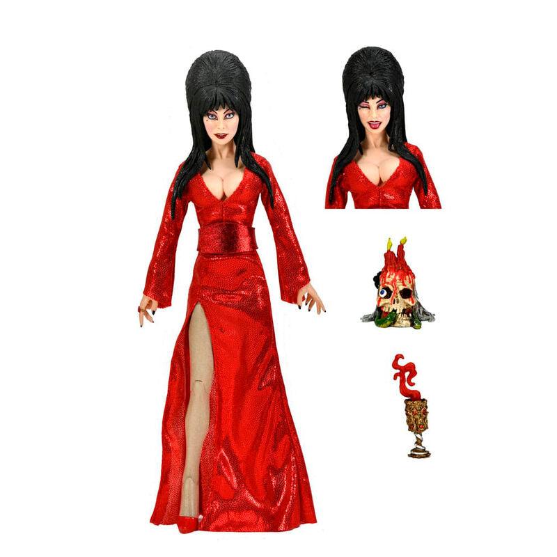Elvira, Mistress of the Dark Elvira (Red, Fright, and Boo Ver.) Clothed Action Figure - Neca - Ginga Toys