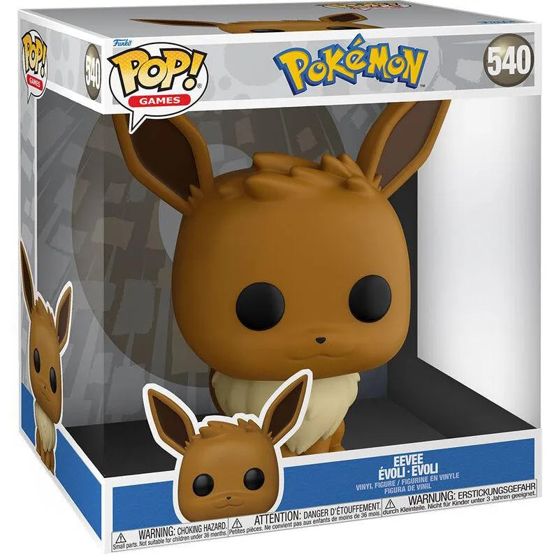 Funko 10" Pop! Games: Pokémon - Super Sized Eevee Figure #540 - Funko - Ginga Toys