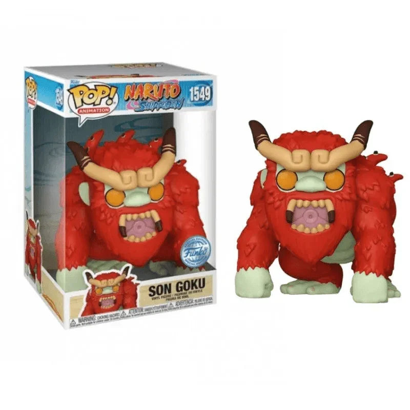 Funko Pop! 10" Naruto Shippuden Jumbo Son Goku Exclusive Figure #1549 - Ginga Toys