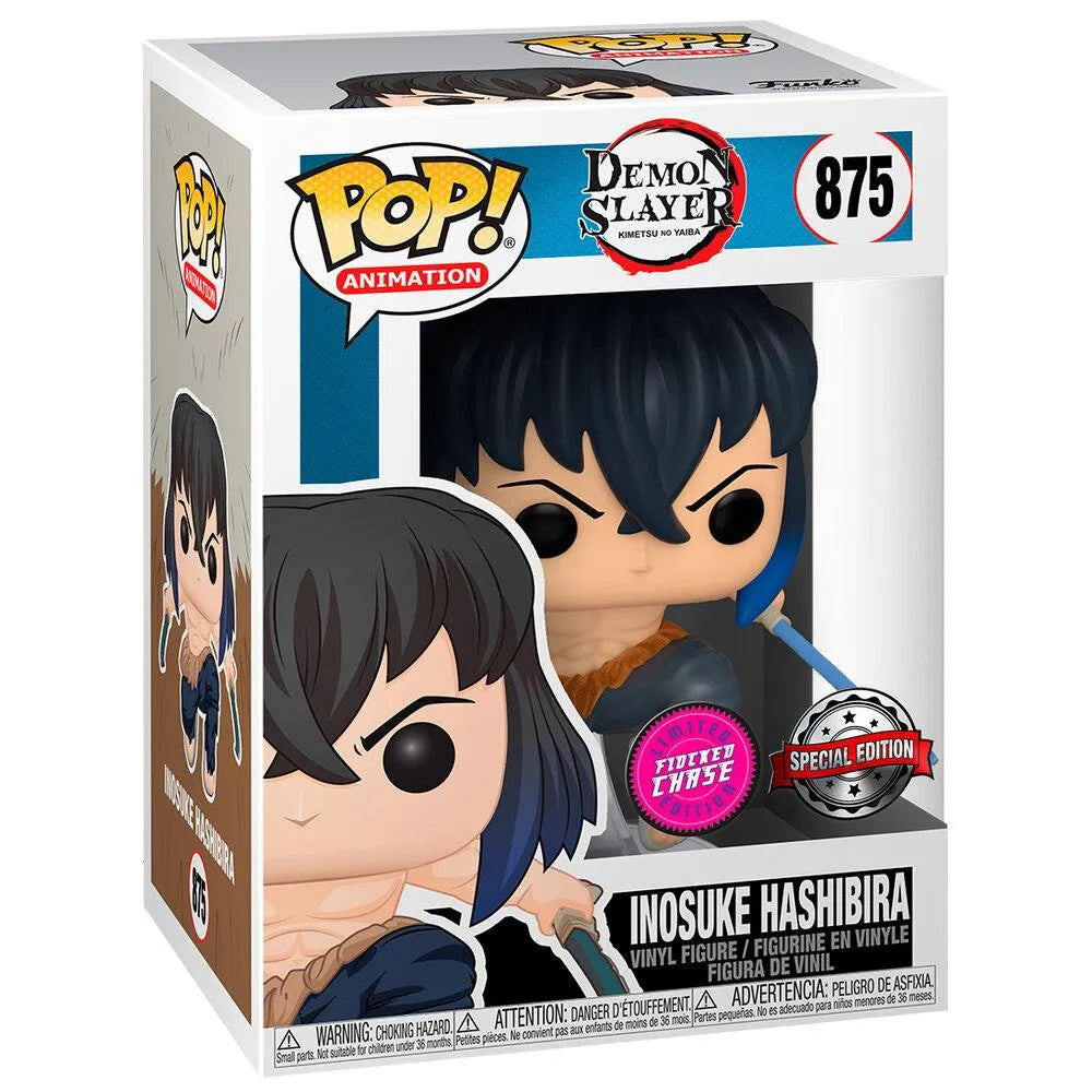 Funko Pop! Animation: Demon Slayer: Kimetsu no Yaiba - Inosuke Hashibira (Chase) Figure #875 - Funko - Ginga Toys