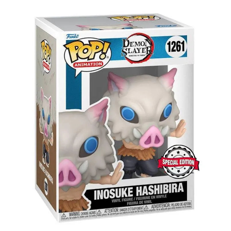 Funko Pop! Animation: Demon Slayer Kimetsu no Yaiba - Inosuke Hashibira Exclusive Vinyl Figure #1261 - Funko - Ginga Toys