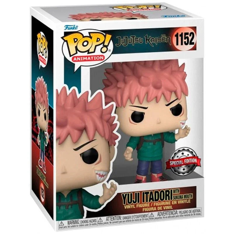 Funko Pop! Animation: Jujutsu Kaisen - Yuji Itadori with Sukuna Mouth Exclusive Figure - Funko - Ginga Toys
