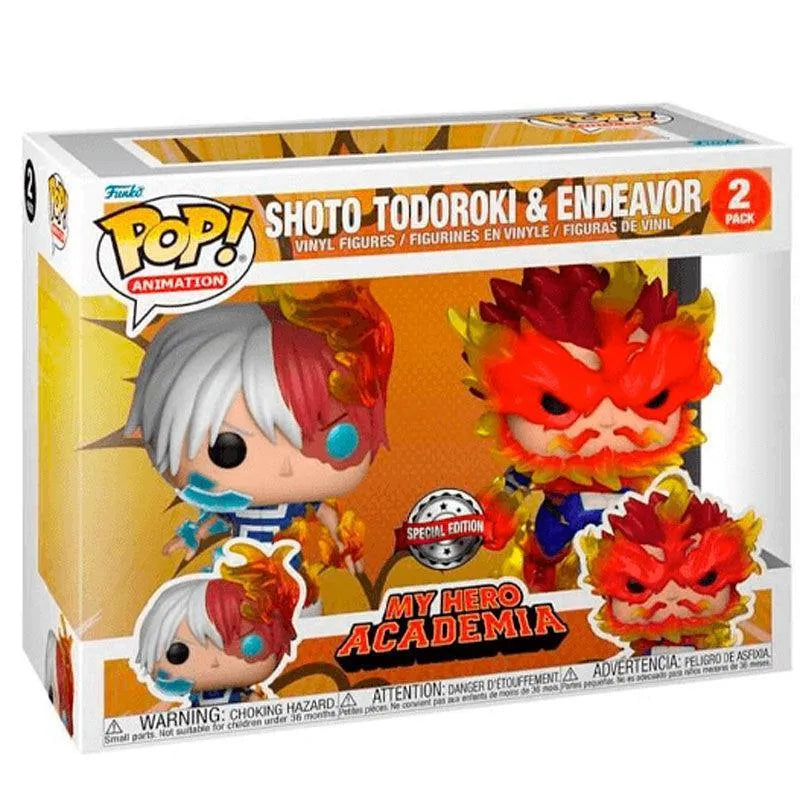Funko Pop! Animation My Hero Academia - Shoto Todoroki & Endeavor Exclusive 2-Pack - Funko - Ginga Toys