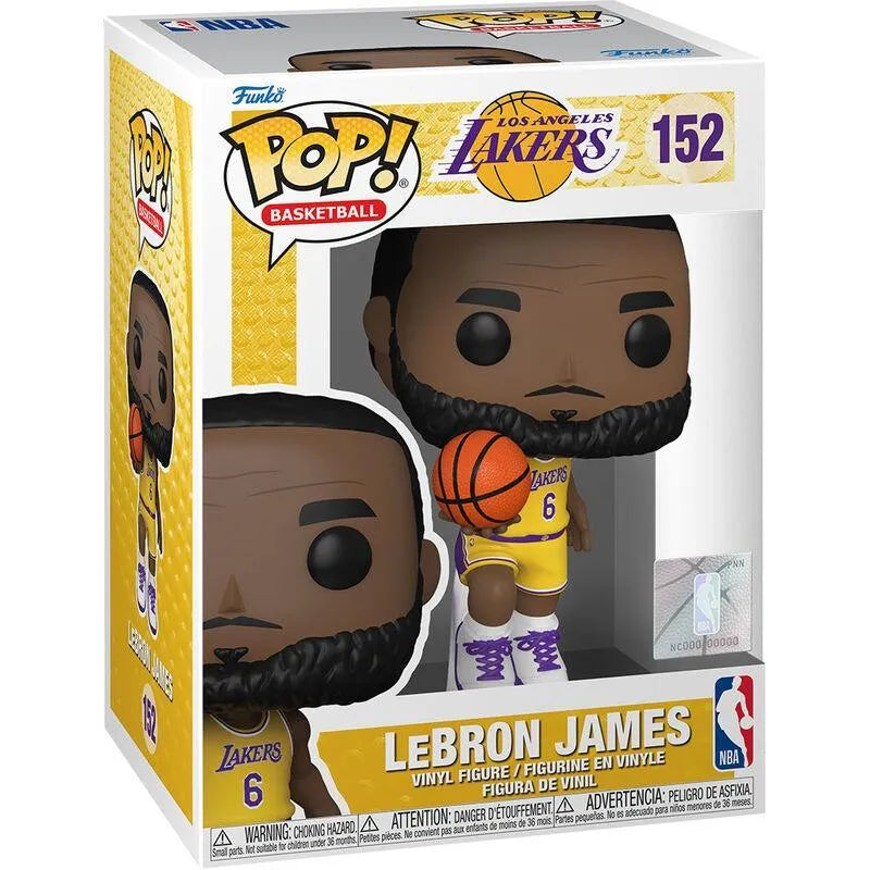 Pop! Basketball: NBA LA Lakers - LeBron James (Yellow Jersey) Figure #152 - Funko - Ginga Toys