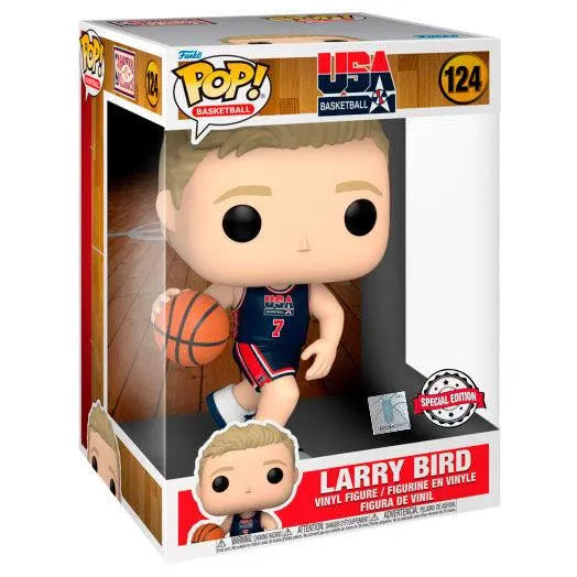 Funko POP Basketball - NBA Larry Bird 1992 Team US Navy Jersey Exclusive Jumbo 10" Vinyl Figure - Funko - Ginga Toys