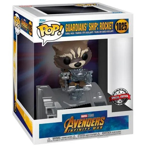 Pop! Avengers: Infinity War - Rocket Raccoon in Guardian's Ship Diorama Deluxe #1025 - Funko - Ginga Toys
