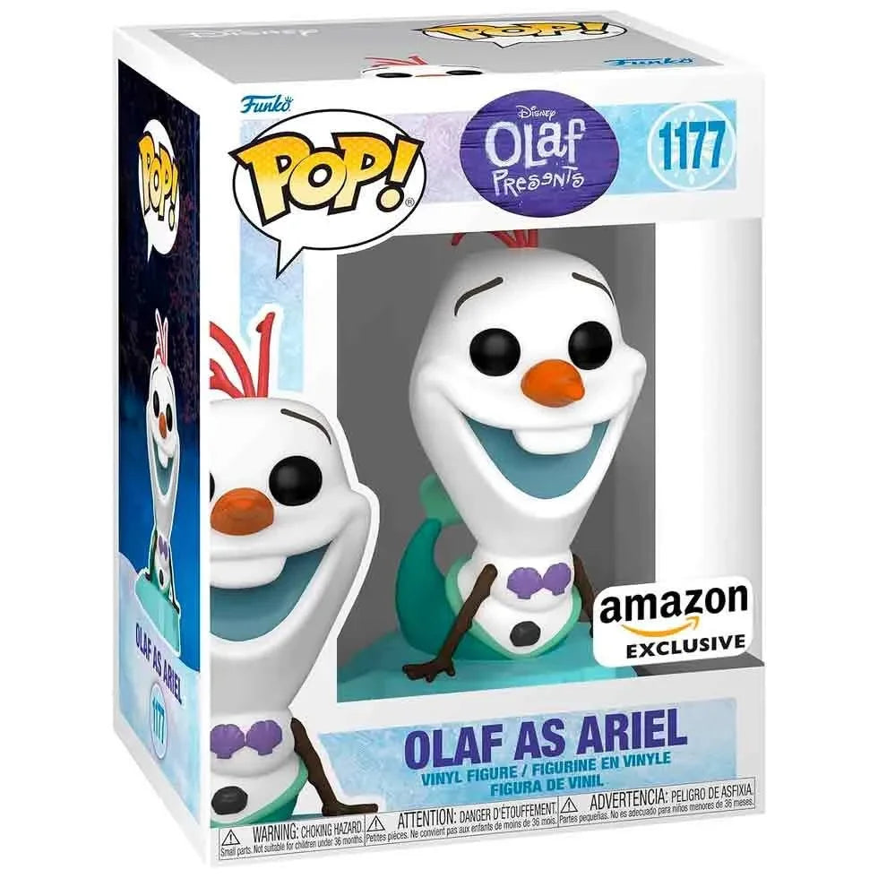 Funko Pop! Disney: Olaf Presents - Olaf as Ariel Exclusive Figure #1177 - Ginga Toys