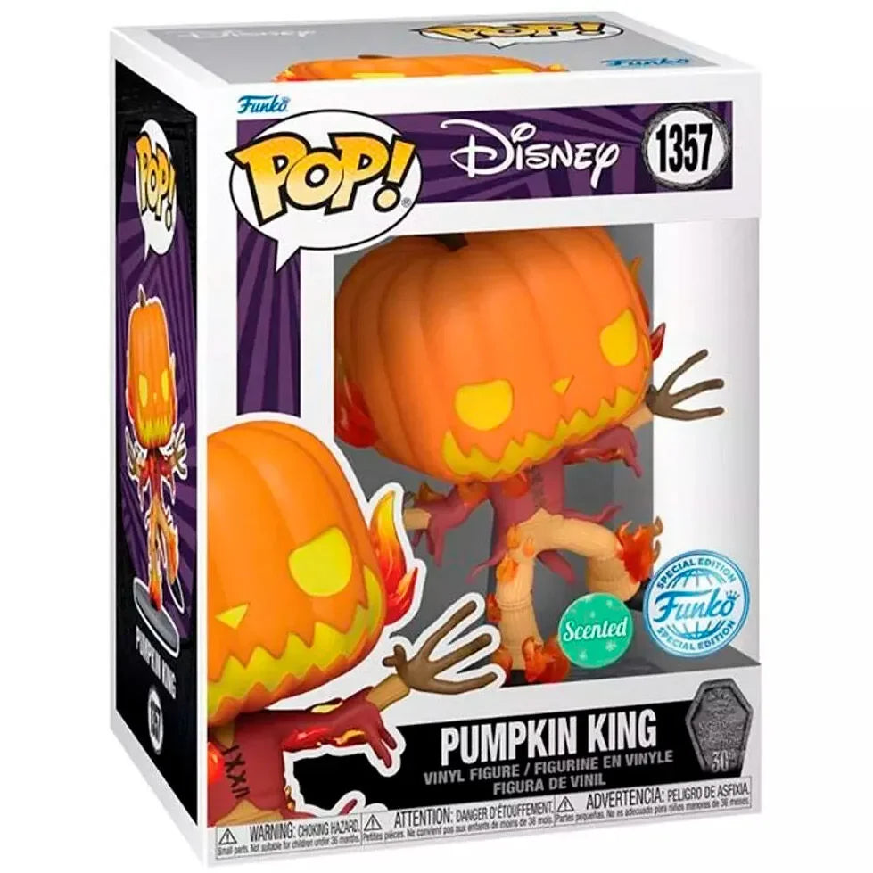 Funko Pop! Disney: The Nightmare Before Christmas 30th Pumpkin King Figure #1357 - Ginga Toys