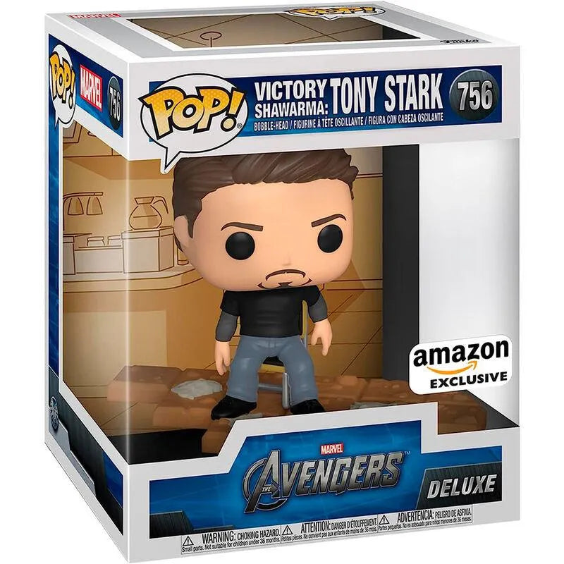 Funko Pop! Marvel Deluxe: Avengers - Tony Stark Exclusive Figure #756 - Funko - Ginga Toys