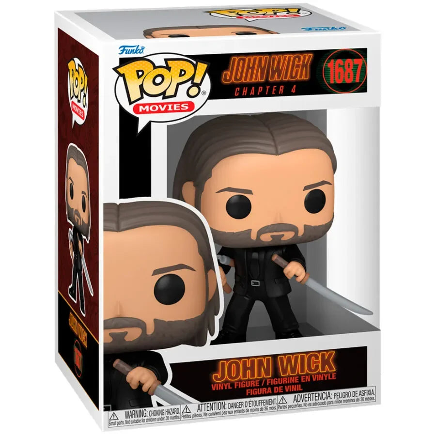 Funko Pop! Movies: John Wick: Chapter 4 - John Wick Figure #1687 - Ginga Toys