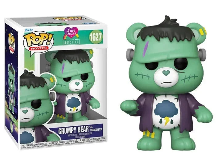 Funko Pop! Movies: Universal Monsters x Care Bares - Grumpy Bear as Frankenstein Vinyl Figure #1627 - Ginga Toys