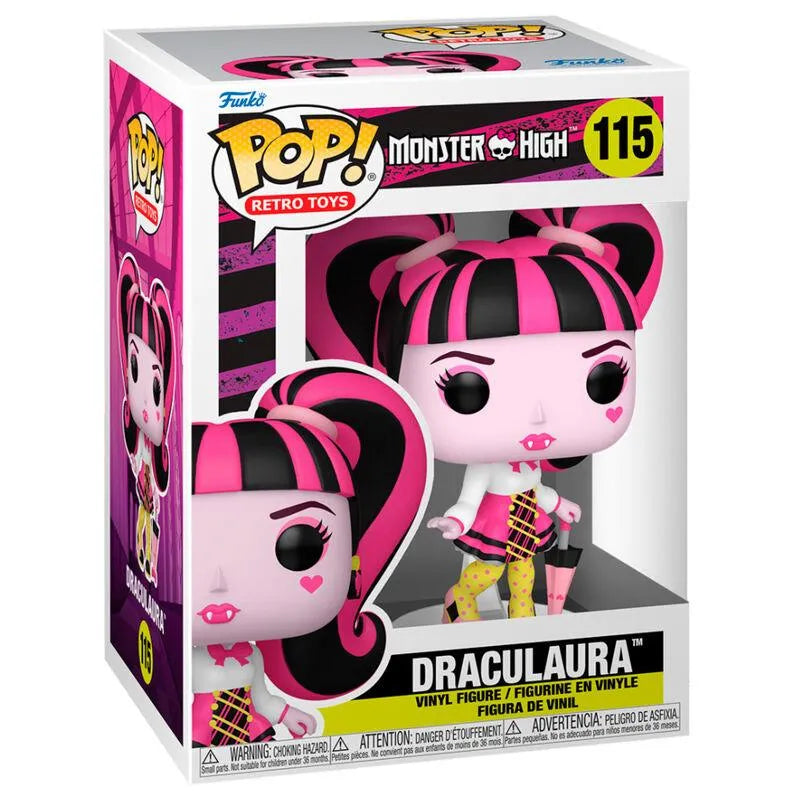 Funko Pop! Retro Toys: Monster High - Draculaura Figure Vinyl #115 - Funko - Ginga Toys