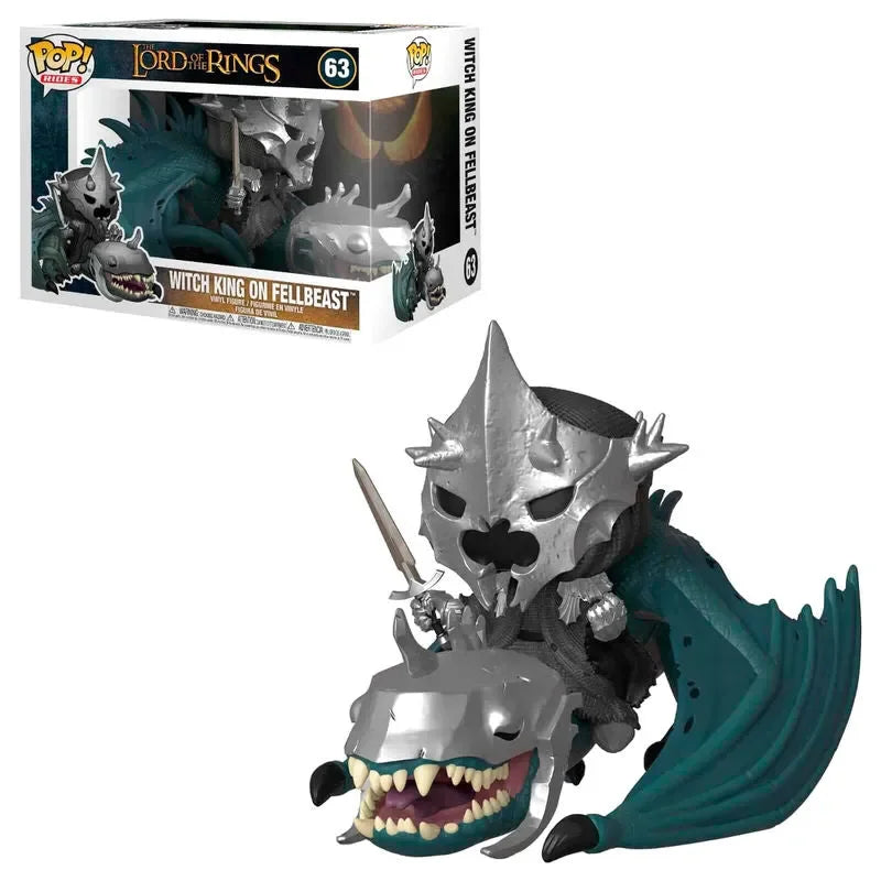 Funko Pop! Rides: The Lord of the Rings - Witch King with Fellbeast Figure #63 - Ginga Toys