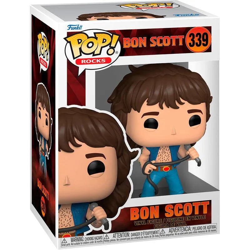 Funko Pop! Rocks: AC/DC - Bon Scott Figure #339 - Funko - Ginga Toys