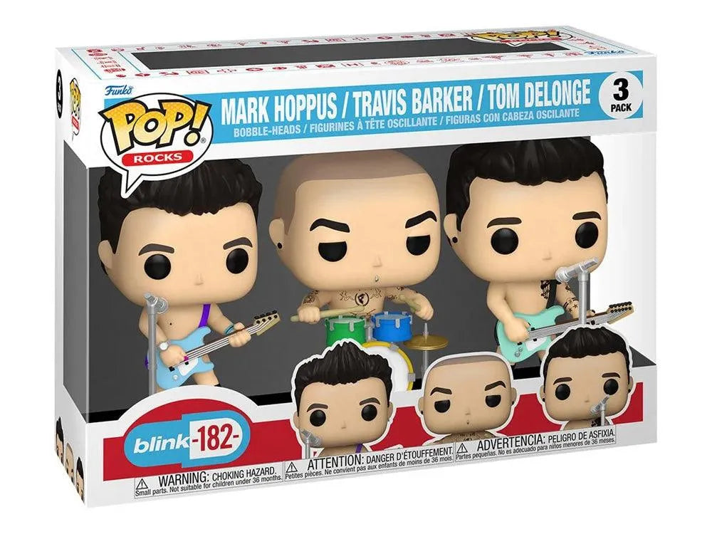 Funko Pop! Rocks: Blink-182 What's My Age Again? 30th Anniversary Vinyl Figure Three-Pack - Funko - Ginga Toys