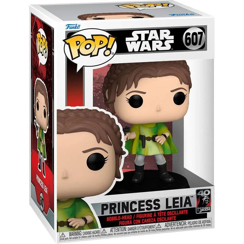 Funko Pop! Star Wars: Return of the Jedi 40th - Princess Leia Vinyl Figure #607 - Funko - Ginga Toys