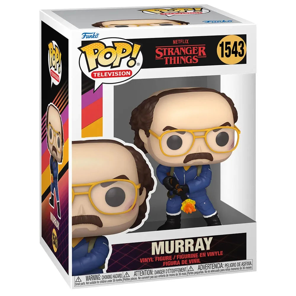 Funko Pop! Television: Stranger Things 4 - Murray with Flame Thrower #1543 - Ginga Toys