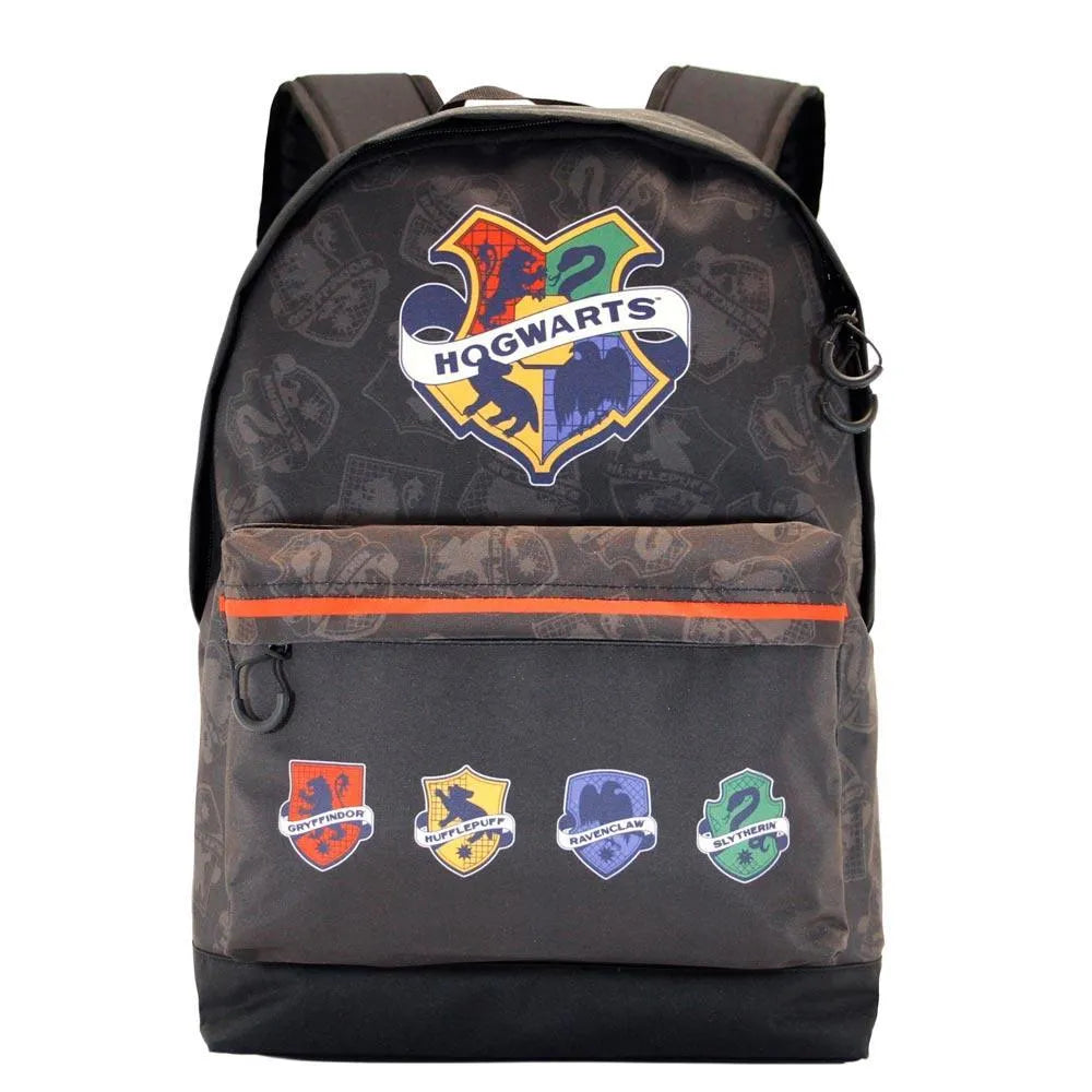 Harry Potter Hogwarts College Grey Zipper Kids School Backpack - Karactermania - Ginga Toys