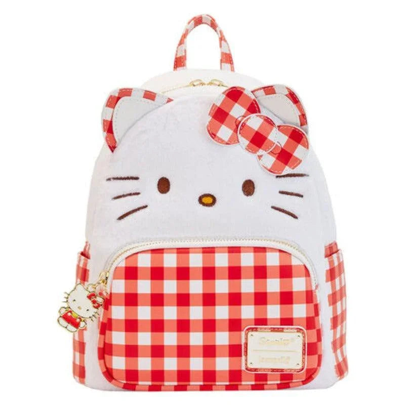 Hello Kitty Sanrio Gingham Mini Backpack - Loungefly - Ginga Toys