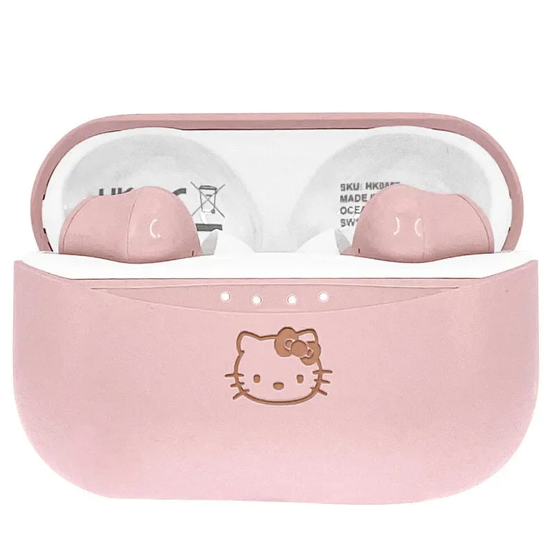 Hello Kitty TWS Wireless Earphones - Earpods - Pink / Rose Gold - Ginga Toys