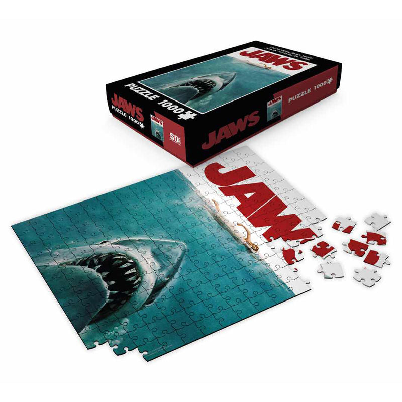 Jaws Movie Poster 1000-Piece Jigsaw Puzzle - Ginga Toys