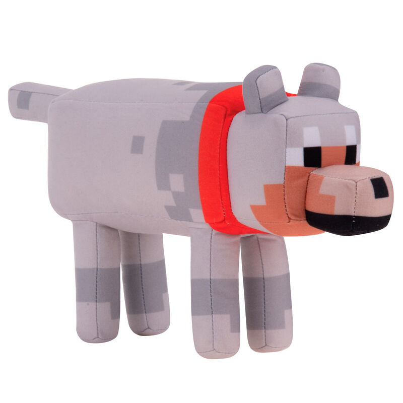 Minecraft Tamed Wolf Plush Toy 29cm - Ginga Toys