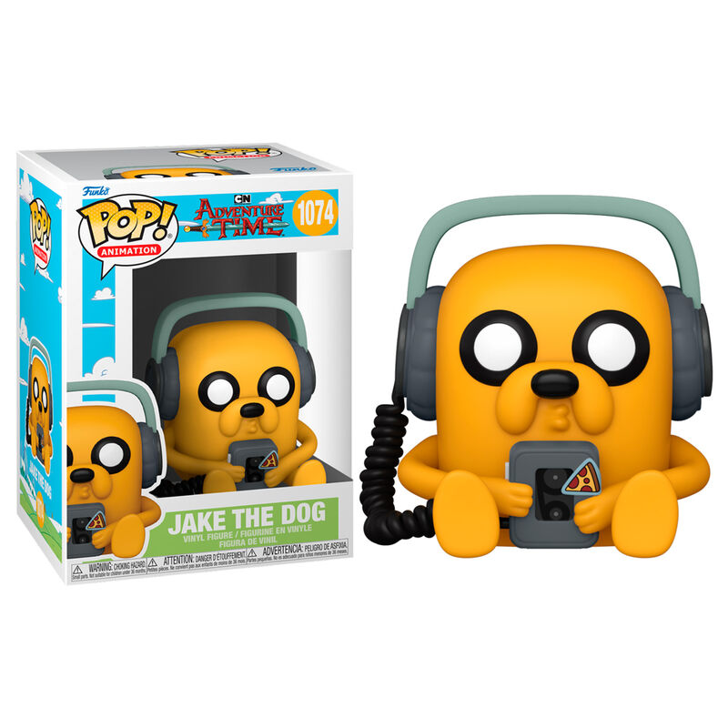 Funko Pop! Animation: Adventure Time - Jake The Dog with Tape Player Vinyl Figure #1074 - Ginga Toys