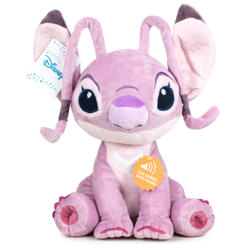 Disney Lilo & Stitch Angel Soft Plush Toy with Sound 30cm. - Ginga Toys