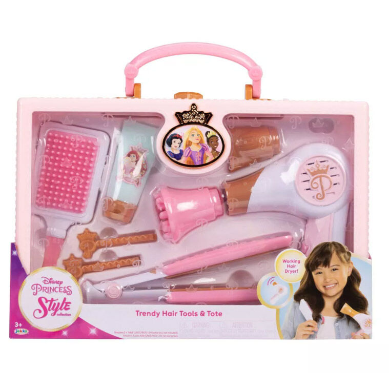 JAKKS Pacific Disney Princesses Style Collection Trendy Hair Tools & Tote Playset - Ginga Toys