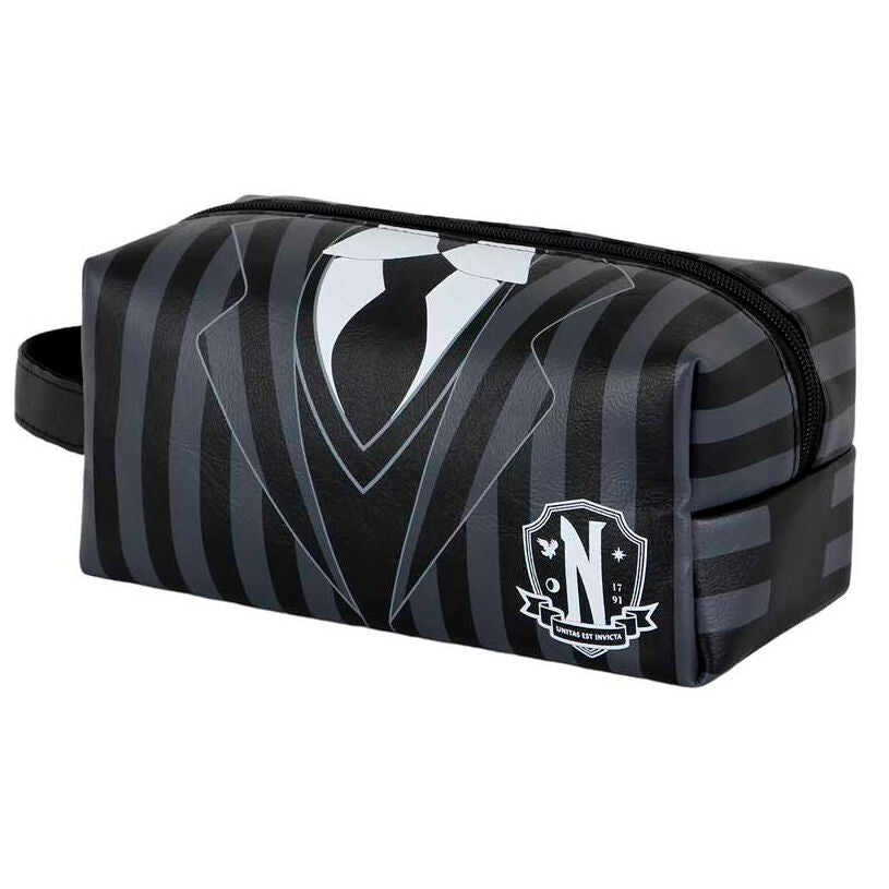 Netflix TV Wednesday Uniform Black Plus Brick Travel Toiletry Bag - Ginga Toys