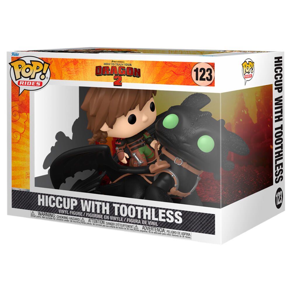 Funko Pop! Rides: How To Train Your Dragon 2 - Hiccup with Toothless Vinyl Figure #123 - Ginga Toys