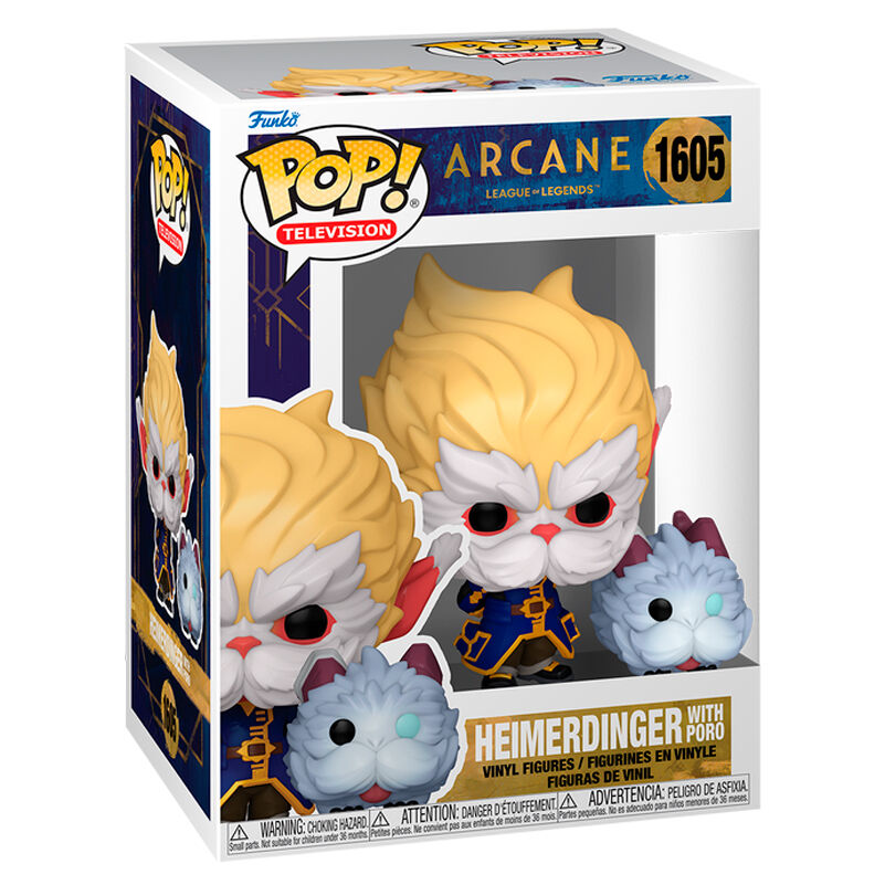 Funko Arcane Pop! Television #1605 Heimerdinger with Poro Vinyl Figure - Ginga Toys