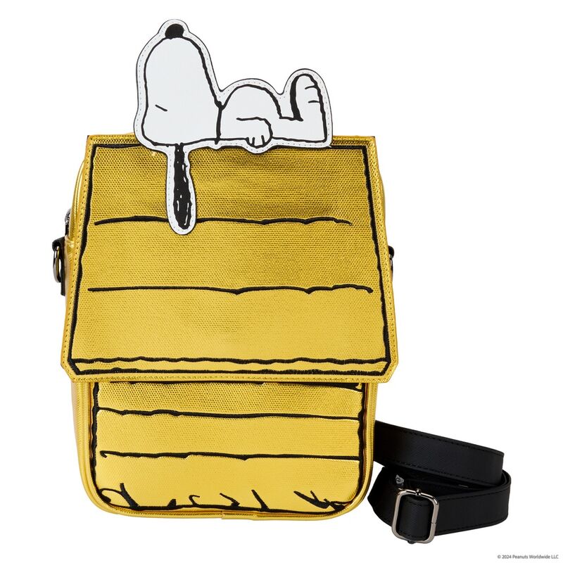 Loungefly Peanuts 75th Anniversary Snoopy Doghouse Crossbody Bag - Ginga Toys