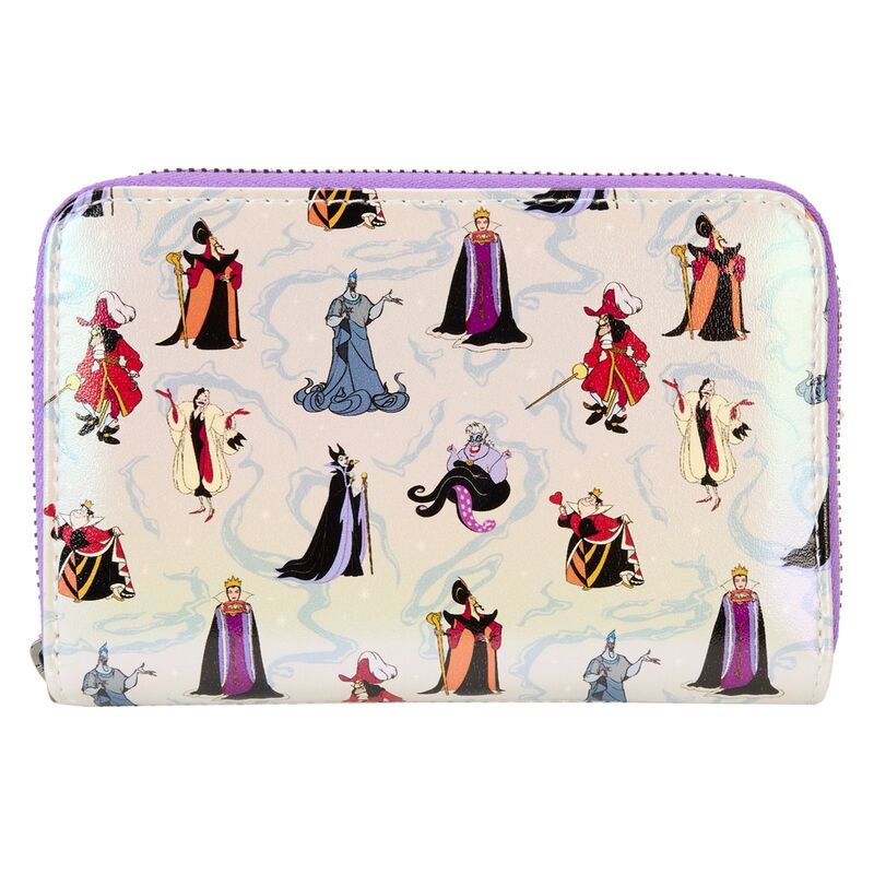 Loungefly Disney Villains Iridescent Zip Around Wallet - Ginga Toys