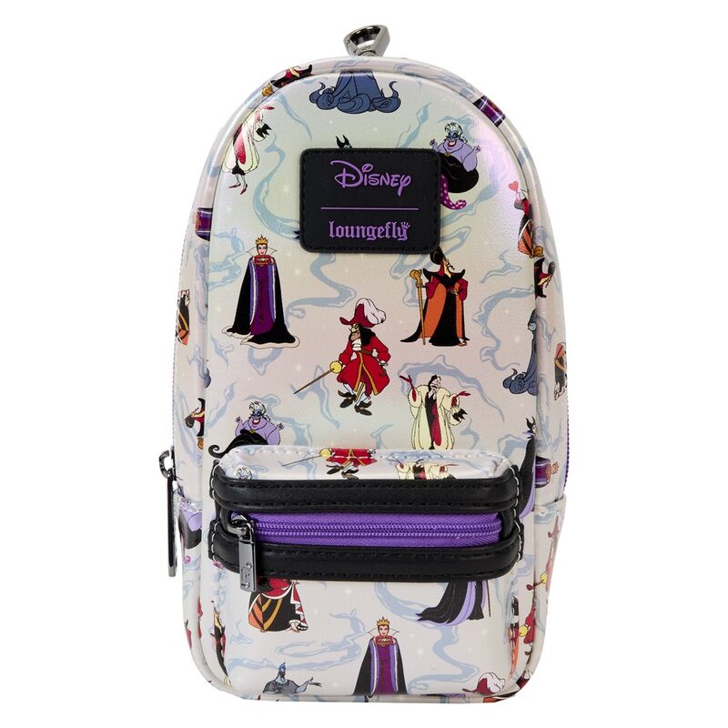 Loungefly Disney Villains Iridescent Pencil Case - Ginga Toys