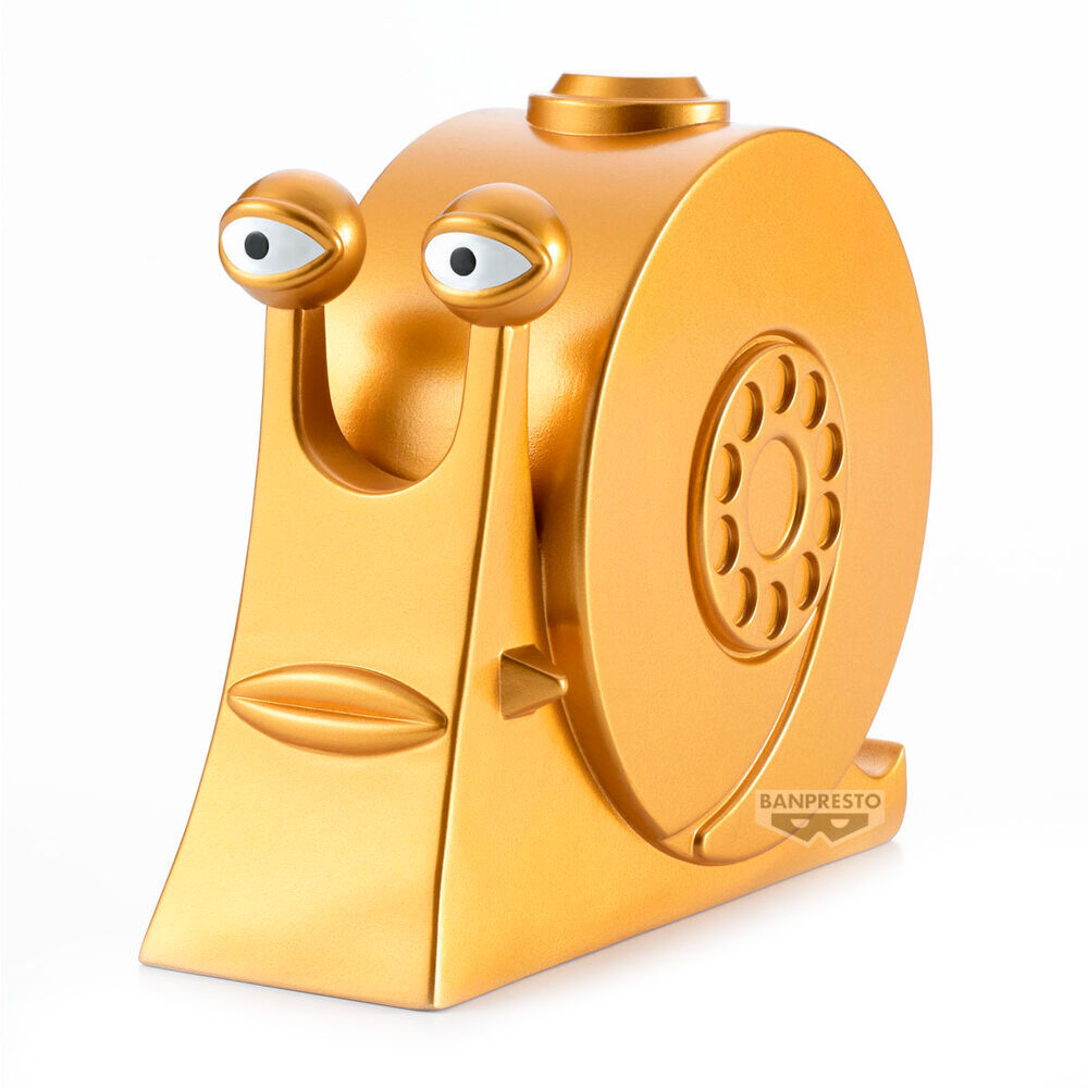 One Piece Sofvimates Golden Den Den Mushi Figure