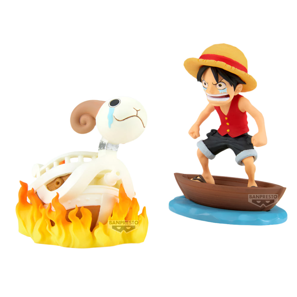 One Piece World Collectable Figure Log Stories Monkey D. Luffy & Going Merry
