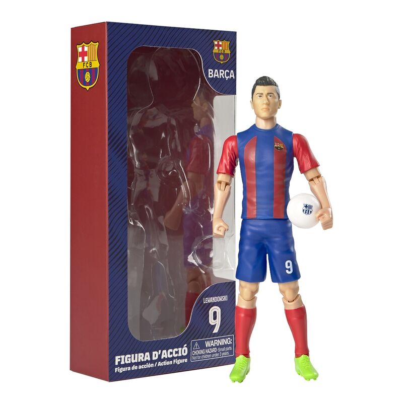 Football Barcelona FC Robert Lewandowki Action Figure 20cm - Ginga Toys