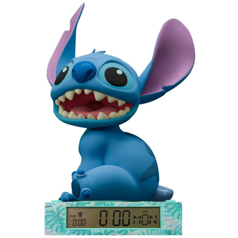 Disney Stitch 3D Night Light with Alarm Clock - Ginga Toys