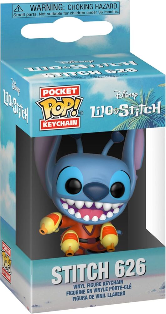 Funko Pocket Pop! Keychain Disney Lilo & Stitch - Stitch with Blaster Exclusive - Ginga Toys