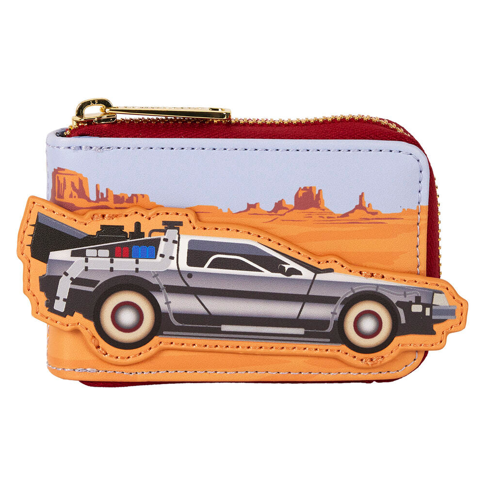 Loungefly Back To The Future 40th Anniversary Delorean Accordion Wallet - Ginga Toys